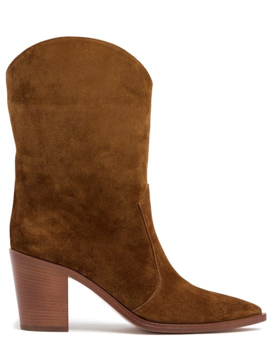 Luisaviaroma Stivali cowboy Denver in camoscio 70mm