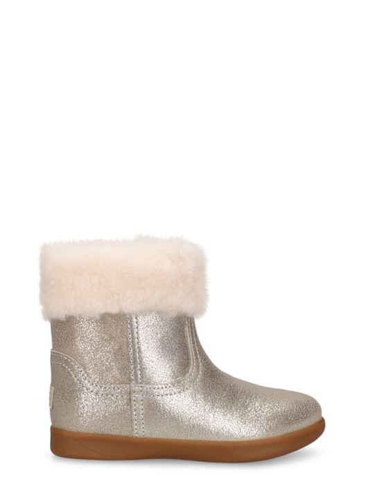 Luisaviaroma Stivali Jorie II in shearling metallizzato