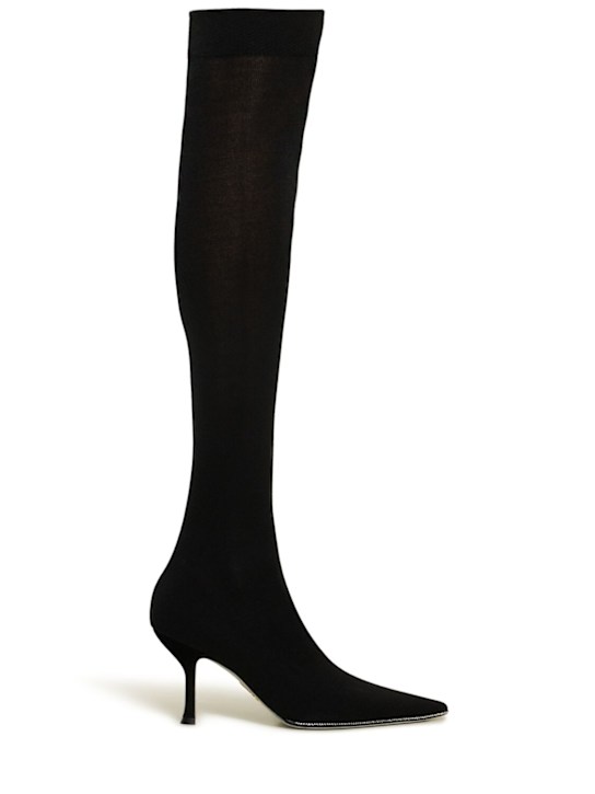 Luisaviaroma Stivali sopra il ginocchio Grace in cashmere 80mm