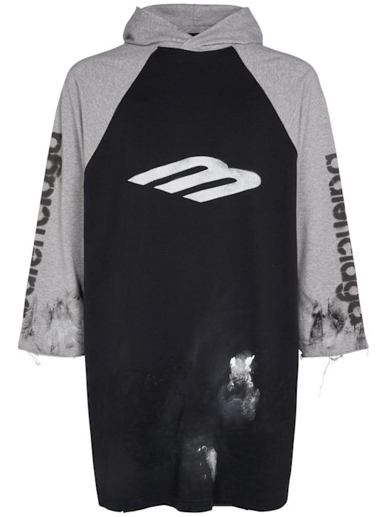 Luisaviaroma T-shirt 3B in cotone stretch con cappuccio