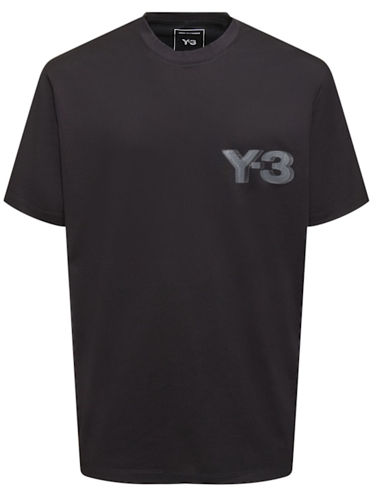 Luisaviaroma T-shirt a maniche corte in cotone con logo Y-3