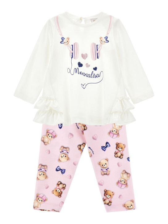 Luisaviaroma T-shirt e leggings in cotone con stampa