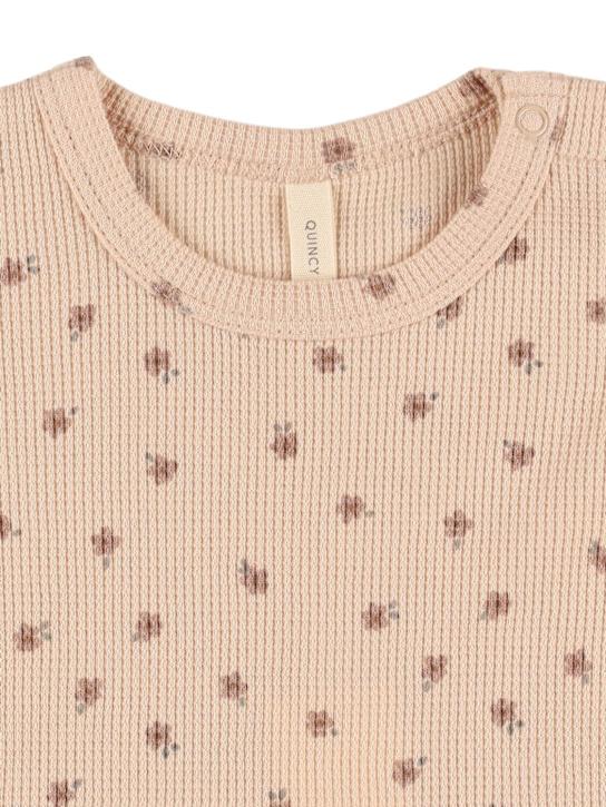 Luisaviaroma T-shirt E Leggings In Cotone Stampa Floreale