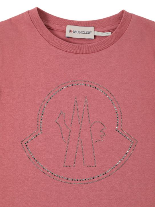 Luisaviaroma T-shirt In Cotone Con Logo Di Cristalli