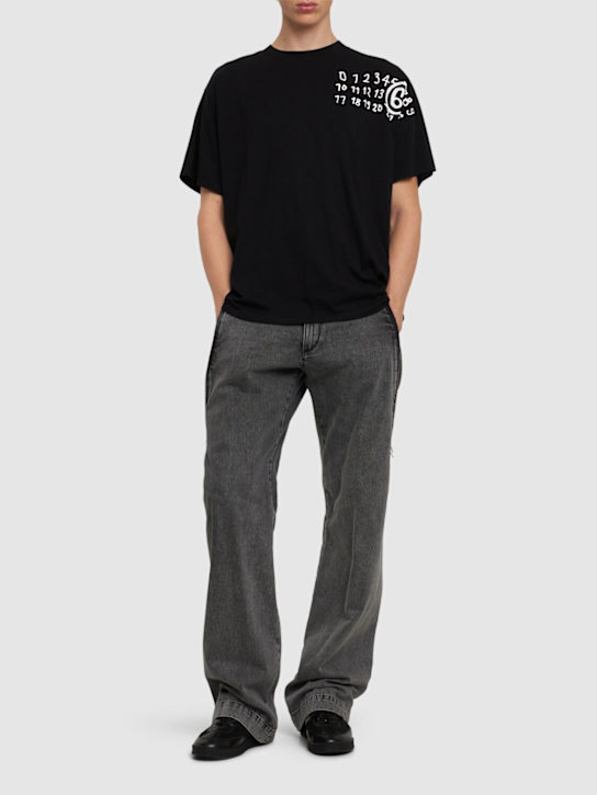 Luisaviaroma T-shirt In Cotone Con Logo Frontale Luminescente