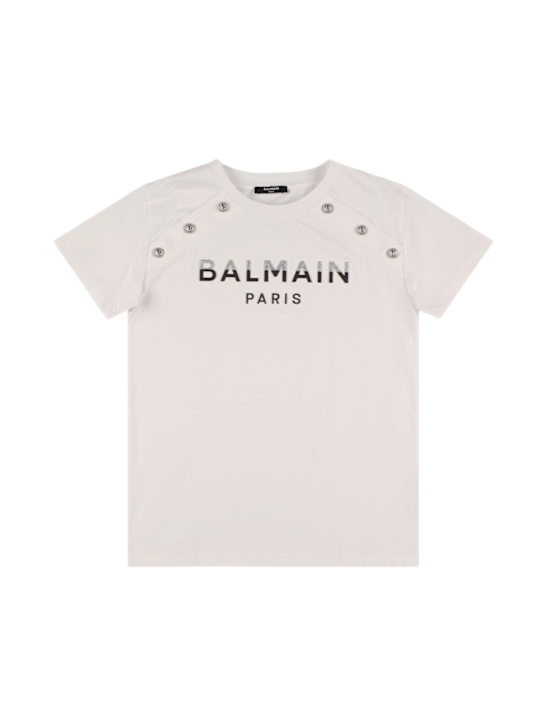 Luisaviaroma T-shirt in jersey di cotone con logo glitter