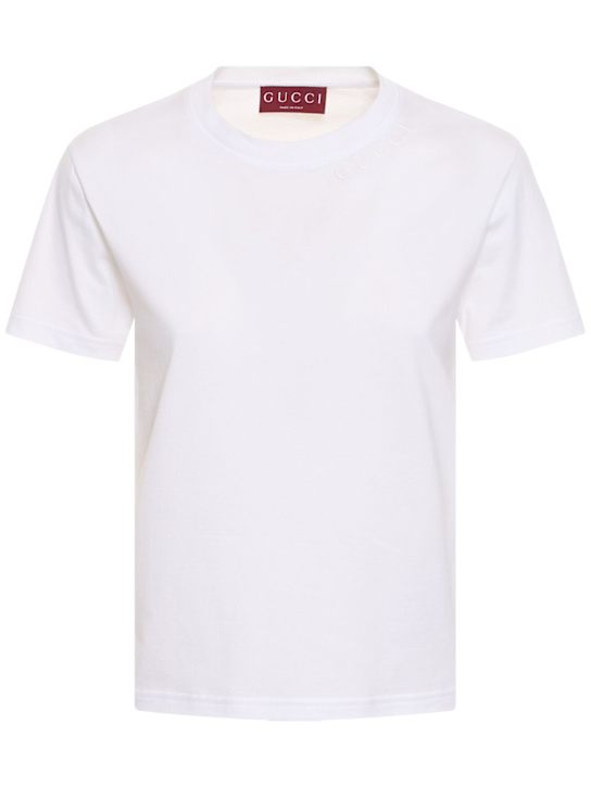 Luisaviaroma T-shirt in jersey di cotone con ricamo