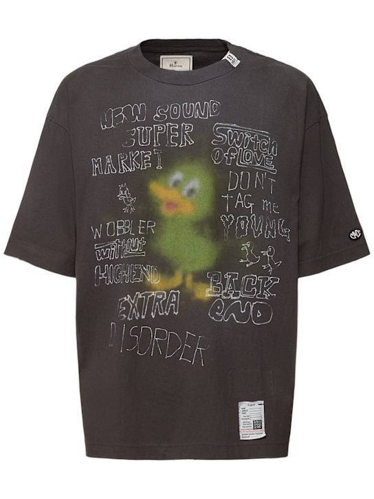 Luisaviaroma T-shirt in jersey di cotone distressed