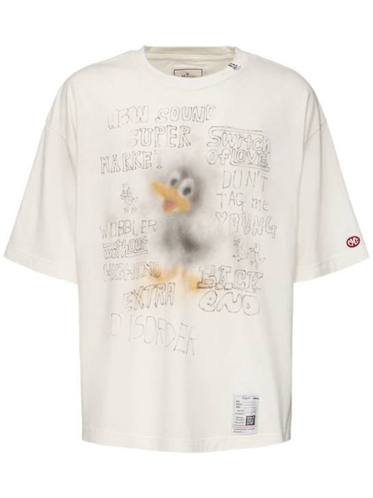 Luisaviaroma T-shirt in jersey di cotone distressed