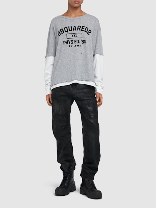 Luisaviaroma T-shirt Maniche Lunghe In Jersey Con Logo