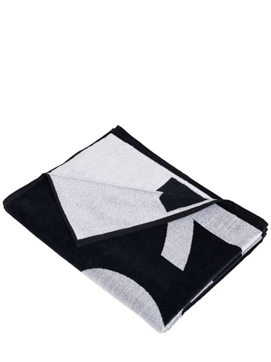 Luisaviaroma Telo Mare In Spugna Di Cotone Con Logo