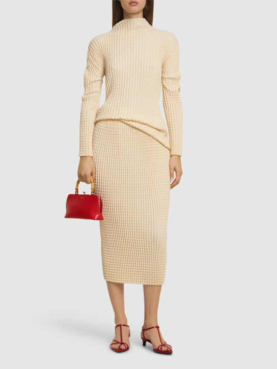 Luisaviaroma Top A Maniche Lunghe In Misto Cotone Spongy-48