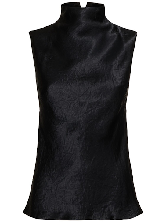 Luisaviaroma Top smanicato Colson in raso satin stropicciato