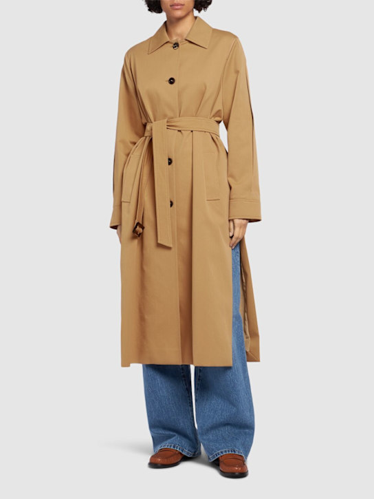 Luisaviaroma Trench Lungo Rieti In Gabardina Di Cotone