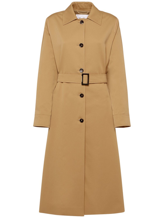 Luisaviaroma Trench lungo Rieti in gabardina di cotone