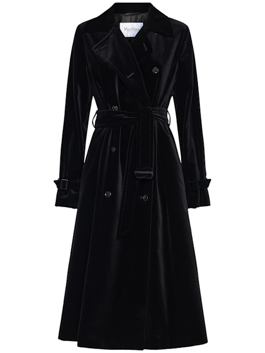 Luisaviaroma Trench midi Lana in gabardina di cotone