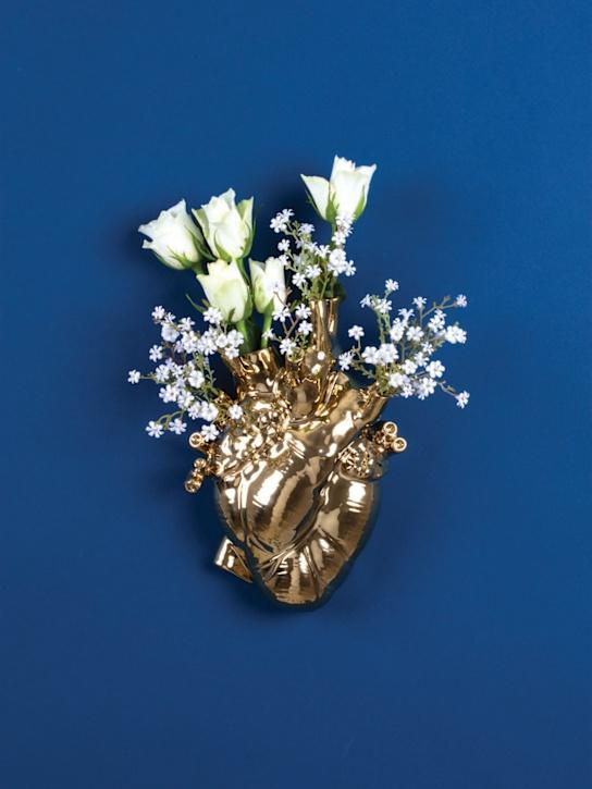 Luisaviaroma Vaso Love In Bloom In Porcellana Dorata
