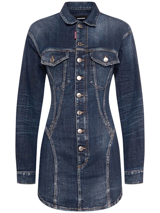 Luisaviaroma Vestito bustier a maniche lunghe in denim