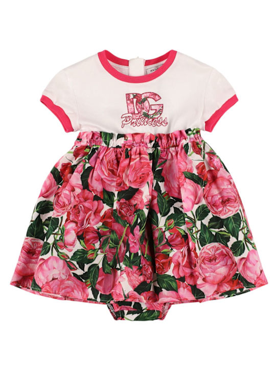 Luisaviaroma Vestito in cotone stampato con culotte