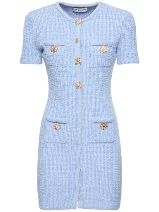 Luisaviaroma Vestito in maglia con bottoni decorati