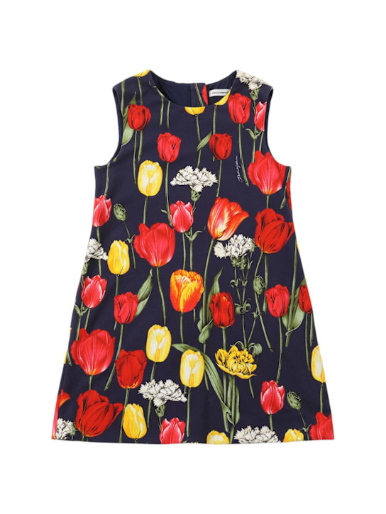 Luisaviaroma Vestito in misto cotone interlock stampato