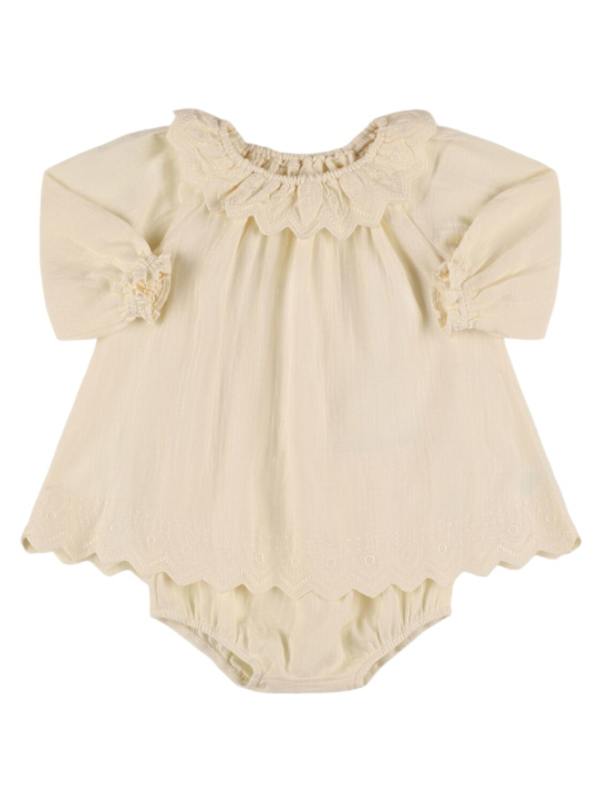 Luisaviaroma Vestito in popeline di cotone con ricami