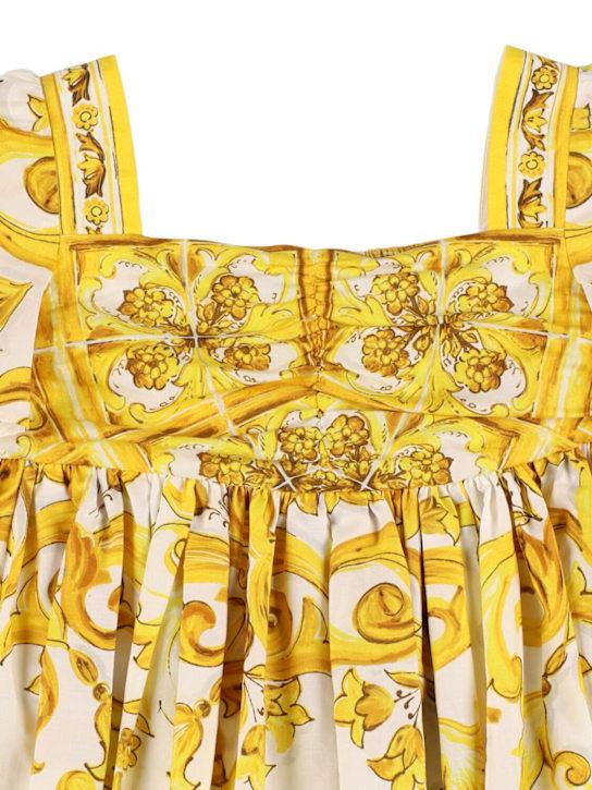 Luisaviaroma Vestito In Popeline Di Cotone Stampa Maiolica