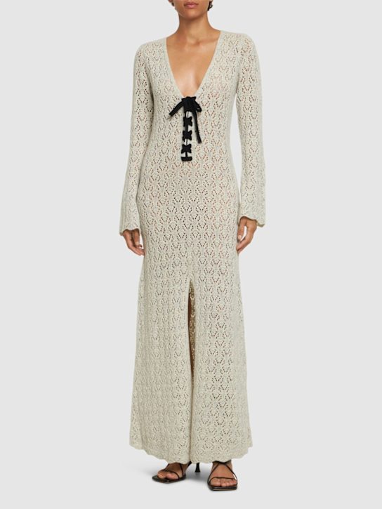 Luisaviaroma Vestito Lungo Canada In Crochet Di Lana