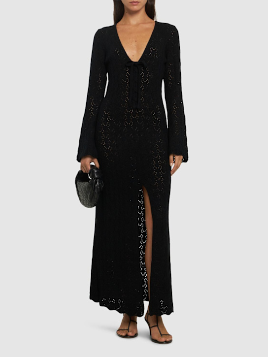 Luisaviaroma Vestito Lungo Canada In Crochet Di Lana