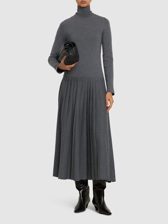 Luisaviaroma Vestito Lungo Lisette In Maglia Di Misto Lana