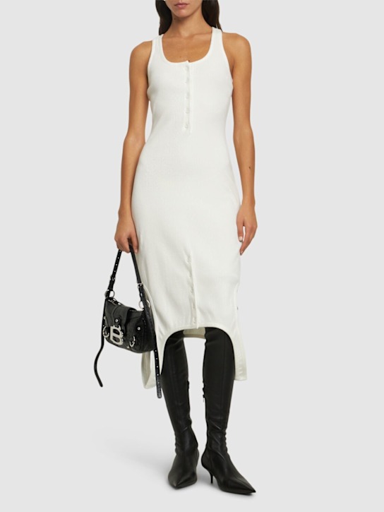 Luisaviaroma Vestito Lungo Reversed In Maglia A Costine