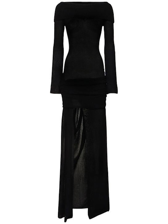 Luisaviaroma Vestito lungo Sidra in maglia di misto cotone