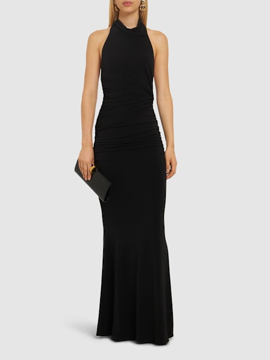 Luisaviaroma Vestito Maxi Sophie In Jersey Con Schiena Scoperta