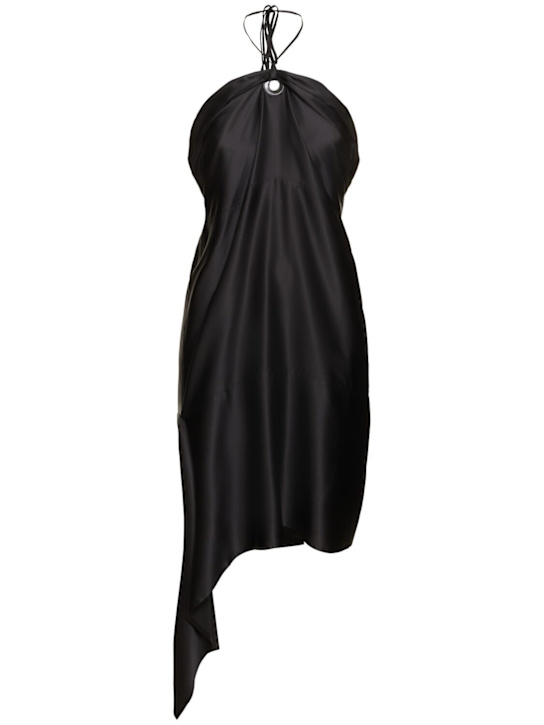 Luisaviaroma Vestito midi asimmetrico in raso techno