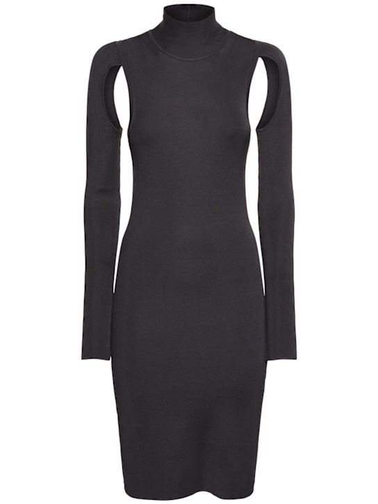 Luisaviaroma Vestito midi collo alto in maglia di lana