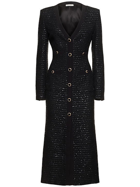 Luisaviaroma Vestito midi con scollo a V e paillettes