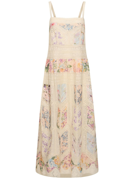 Luisaviaroma Vestito midi Halliday in cotone e pizzo