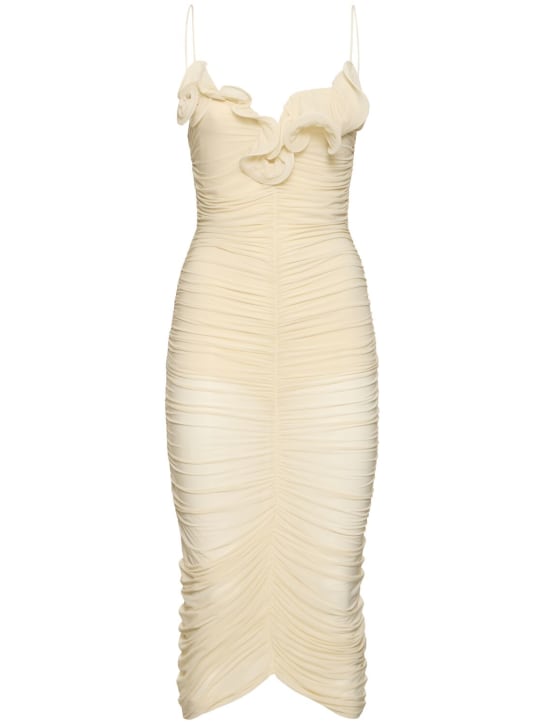 Luisaviaroma Vestito midi in jersey di viscosa con rose