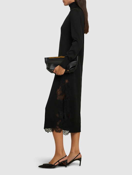 Luisaviaroma Vestito Midi In Maglia Di Misto Lana Con Ricami