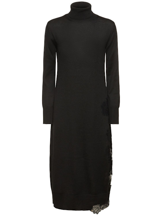 Luisaviaroma Vestito midi in maglia di misto lana con ricami