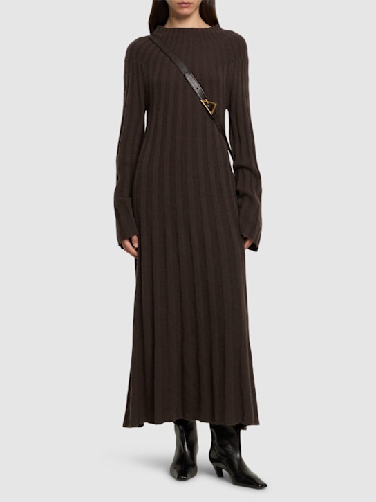 Luisaviaroma Vestito Midi Irma In Maglia Di Lana A Costine