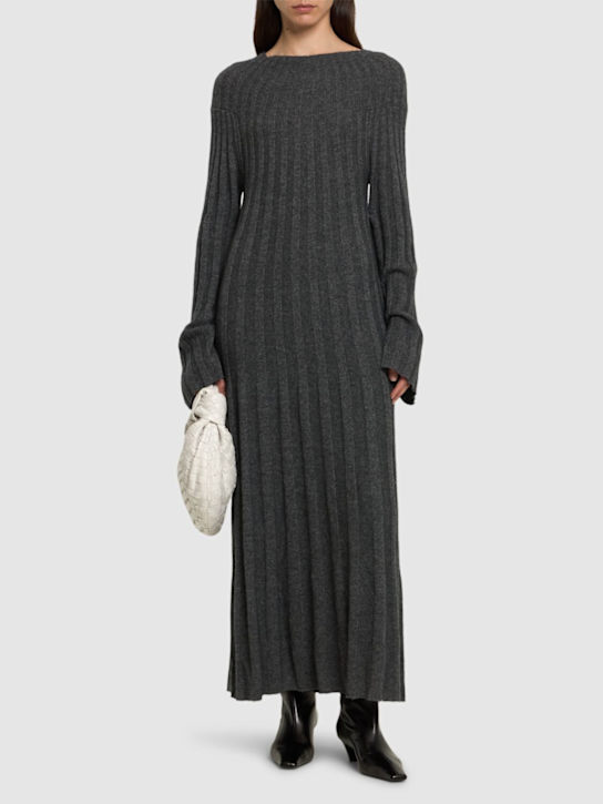 Luisaviaroma Vestito Midi Irma In Maglia Di Lana A Costine