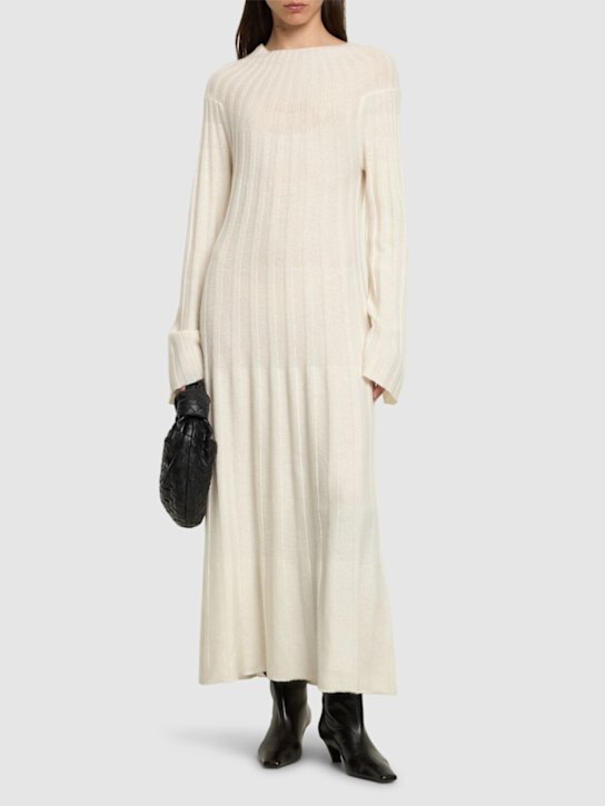 Luisaviaroma Vestito Midi Irma In Maglia Di Lana A Costine