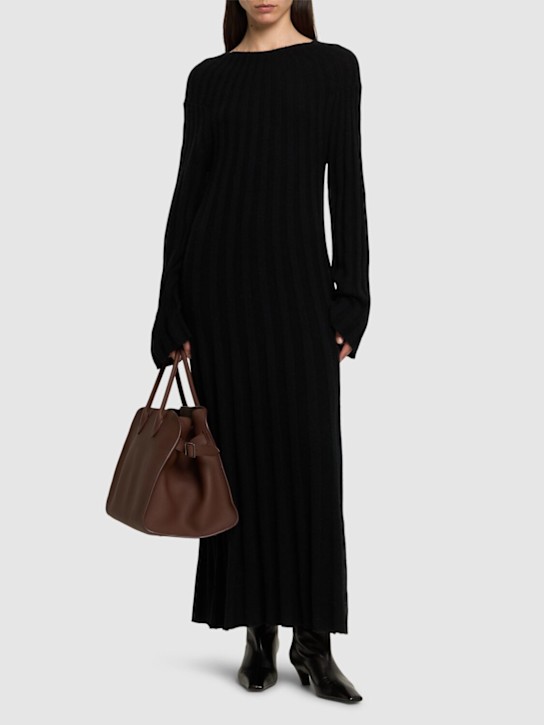 Luisaviaroma Vestito Midi Irma In Maglia Di Lana A Costine