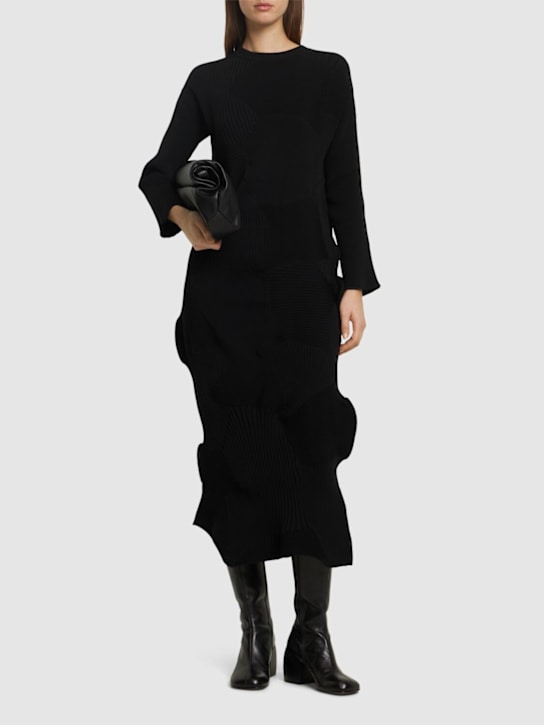 Luisaviaroma Vestito Midi Plissé Kone Kone A Maniche Lunghe