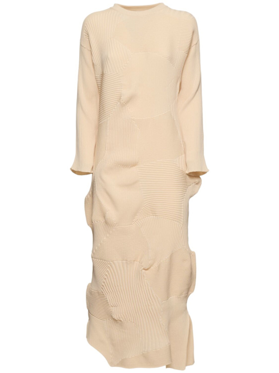 Luisaviaroma Vestito midi plissé Kone Kone a maniche lunghe