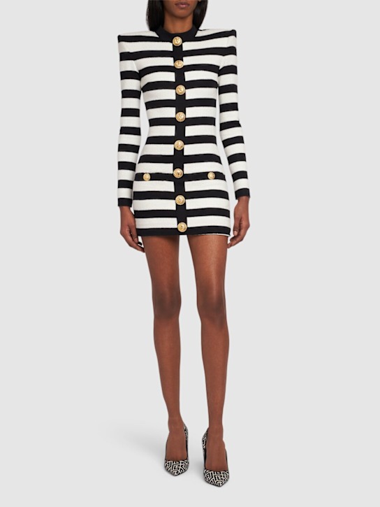 Luisaviaroma Vestito Mini A Righe In Jersey Di Misto Cotone