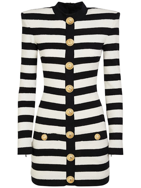 Luisaviaroma Vestito mini a righe in jersey di misto cotone