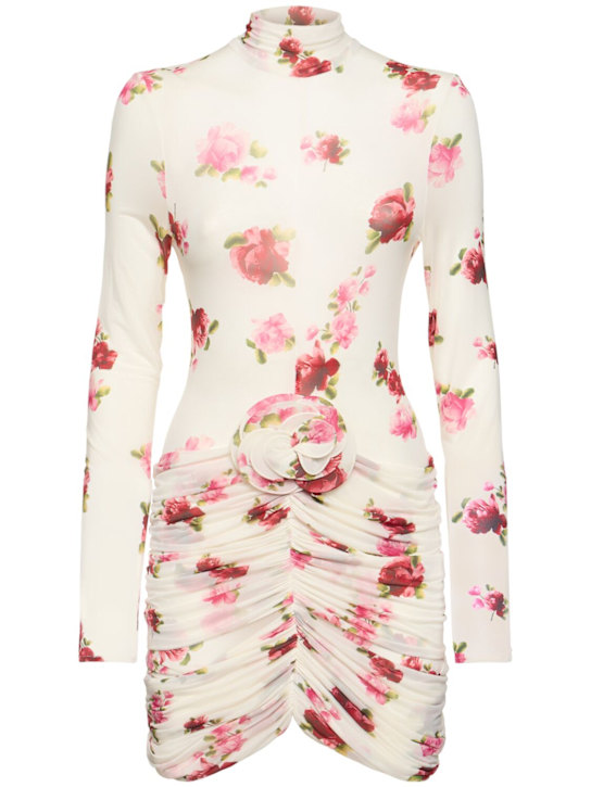 Luisaviaroma Vestito mini in jersey stampato con rosa
