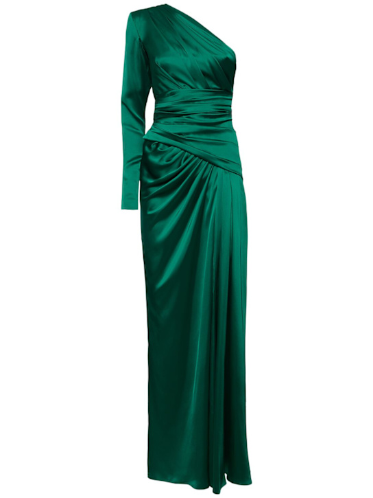 Luisaviaroma Vestito monospalla in raso drappeggiato